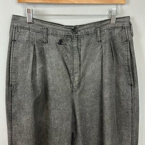 Vintage 1980’s Men’s Motto Red Dot Grey Pleated Trouser Pants Sz 33